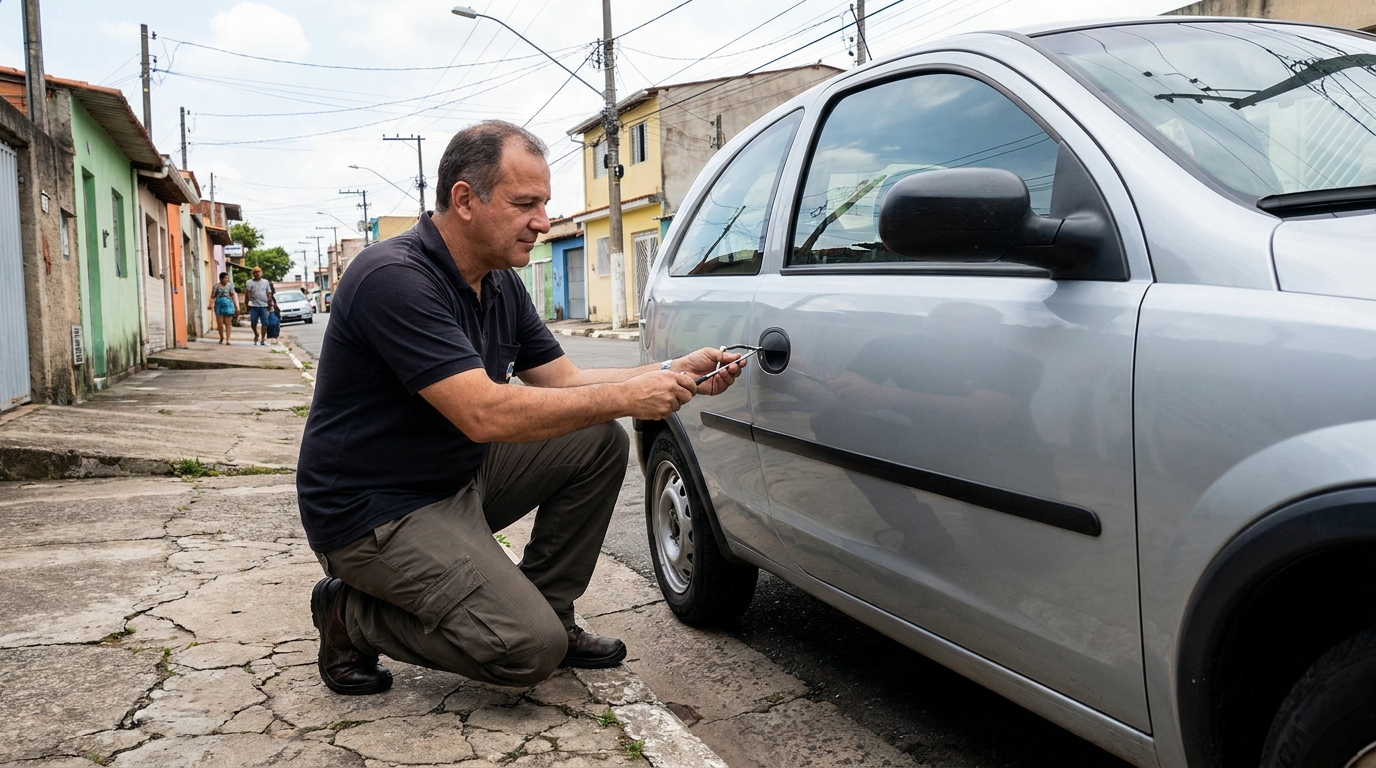 Abertura de carro sem danos por chaveiro em Santo André‑SP